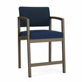 Lesro Lenox Steel Hip Chair Metal Frame, Bronze, RF Blueberry Back, MD Ink Seat LS1161